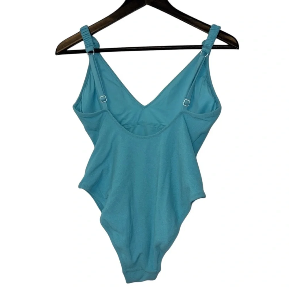 NWOT Sanctuary High-Leg One-Piece Swimsuit in Blue Curacao Size Medium